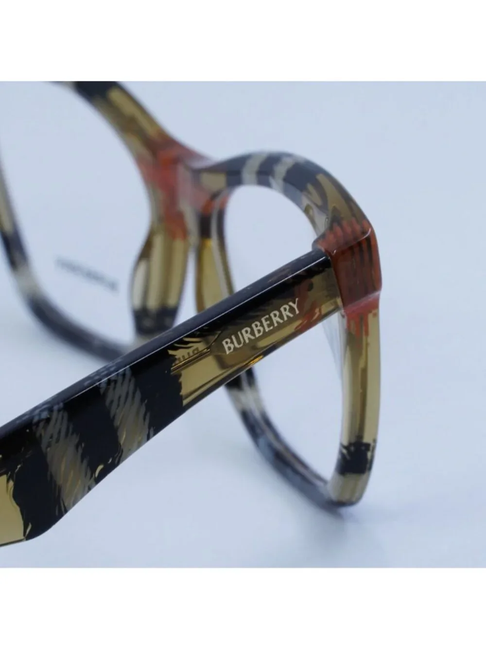 Burberry BE2416 4146 Eyeglasses Check Sand 52mm Cat Eye Frame